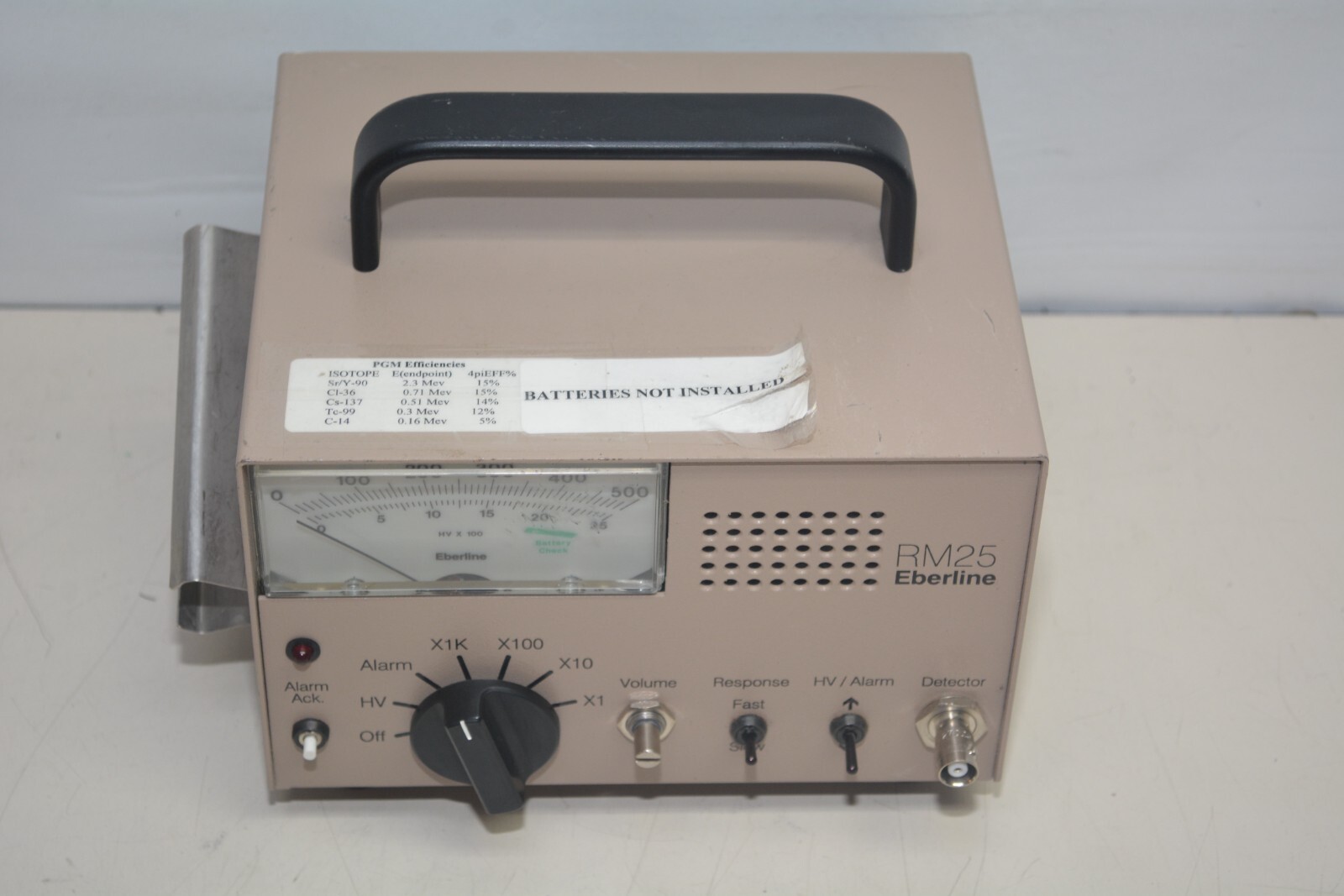 Eberline RM-25 Radiation Monitor #W3577