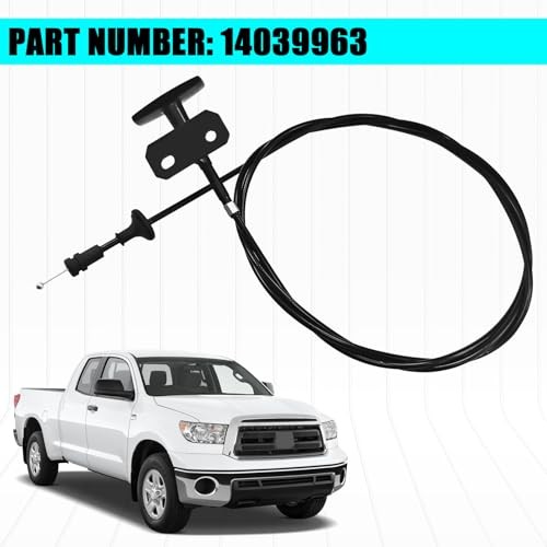 Hood Release Cable with Pull Handle, Replacement for No.14039963 for Black