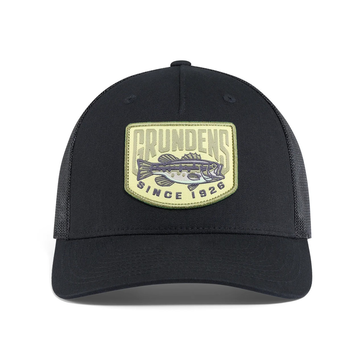 Grundens Bass Patch Trucker Hat "Black"