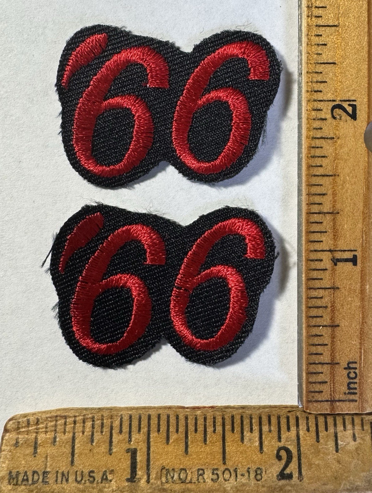 Vintage Lot Of 2 1966 ‘66 Logo Iron On Patch Mopar Muscle Car Dodge Plymouth