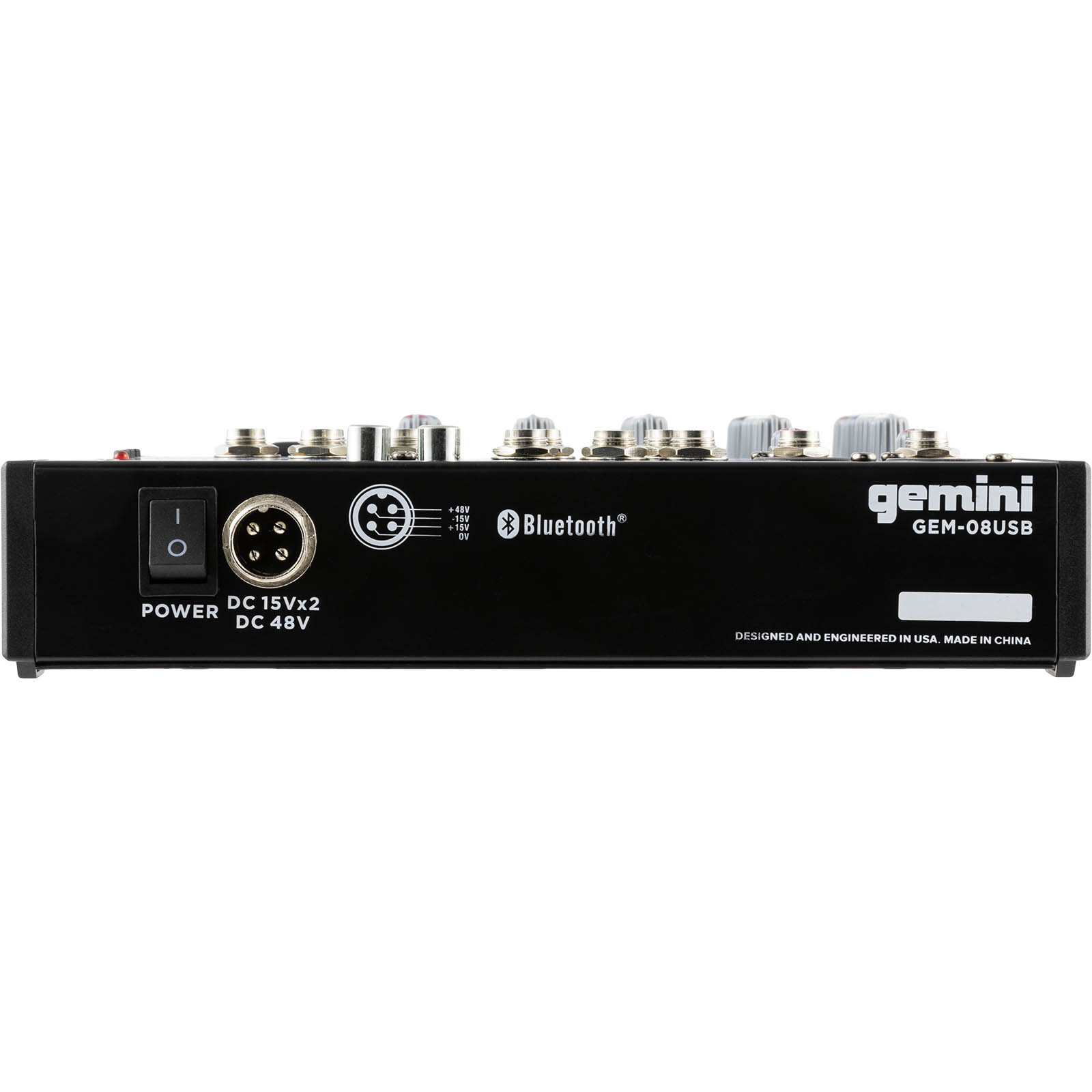 Gemini GEM-08USB 8 Channel Bluetooth Audio Mixer Pack