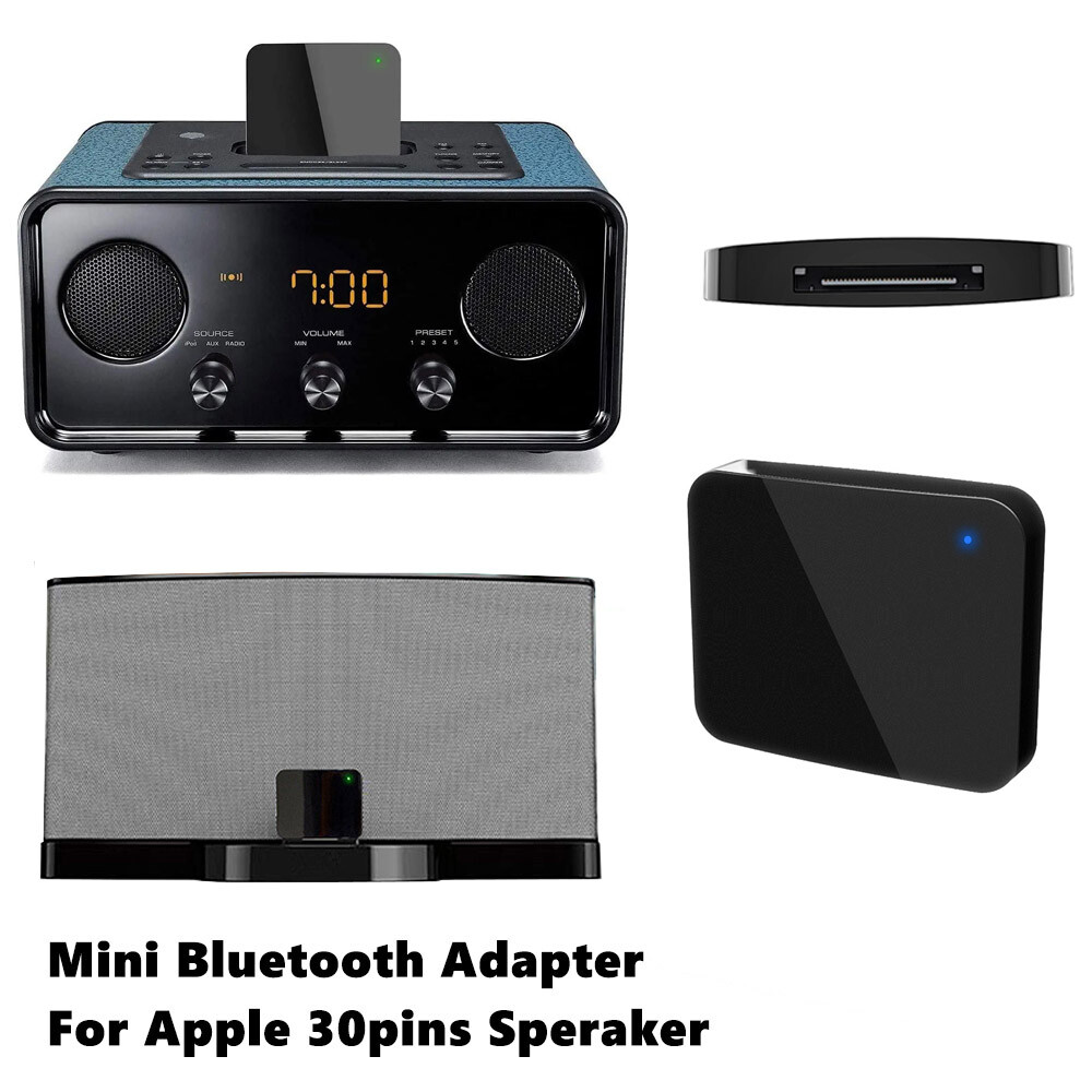 Dock For iPod/iPhone Wireless Music Adapter 30 Pin Bluetooth 5.1 Audio Receiver