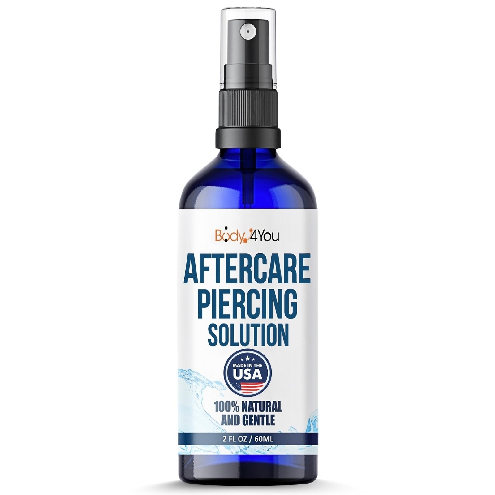 Piercing Aftercare Spray  Saline Solution for Piercings Wound Wash Sterile Sa...