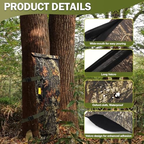 Camo Deer Feeder - 100 lb Tree Hugger Gravity Feeder, Waterproof One Size