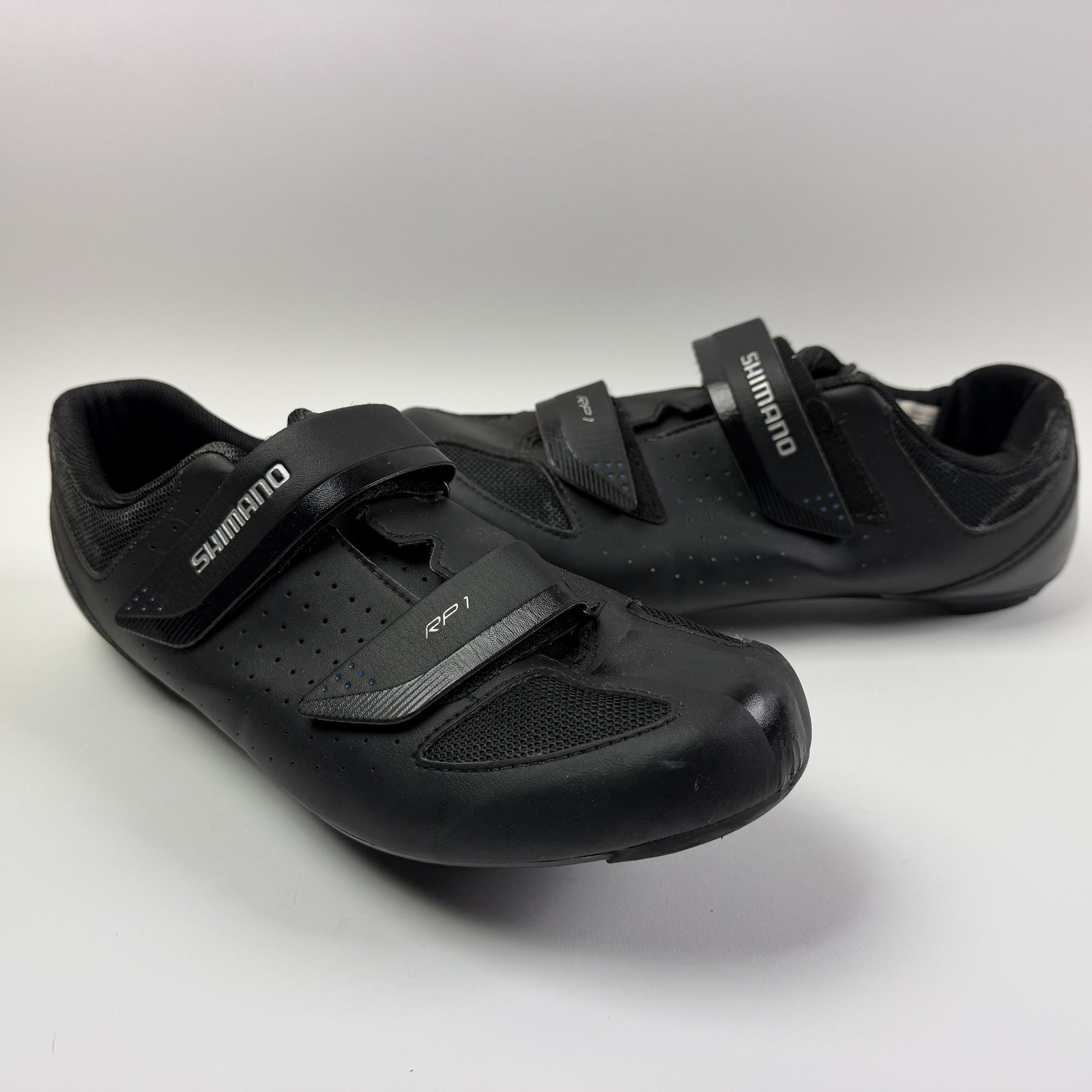 Shimano RP1 Road Cycling Shoes Mens 11.2 EU 46 SPD Cleats Black Spin Bike