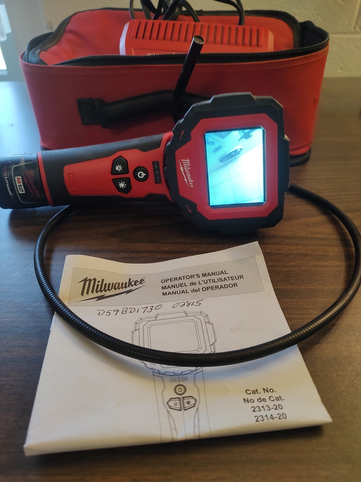 Milwaukee M-SPECTOR 360-Degree  Inspection Camera w/battery charger and bag