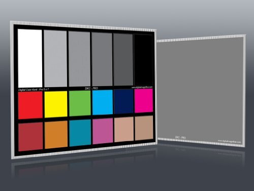 DGK Color Tools DKC-Pro 5" x 7" Set of 2 White Balance and Color Calibration ...