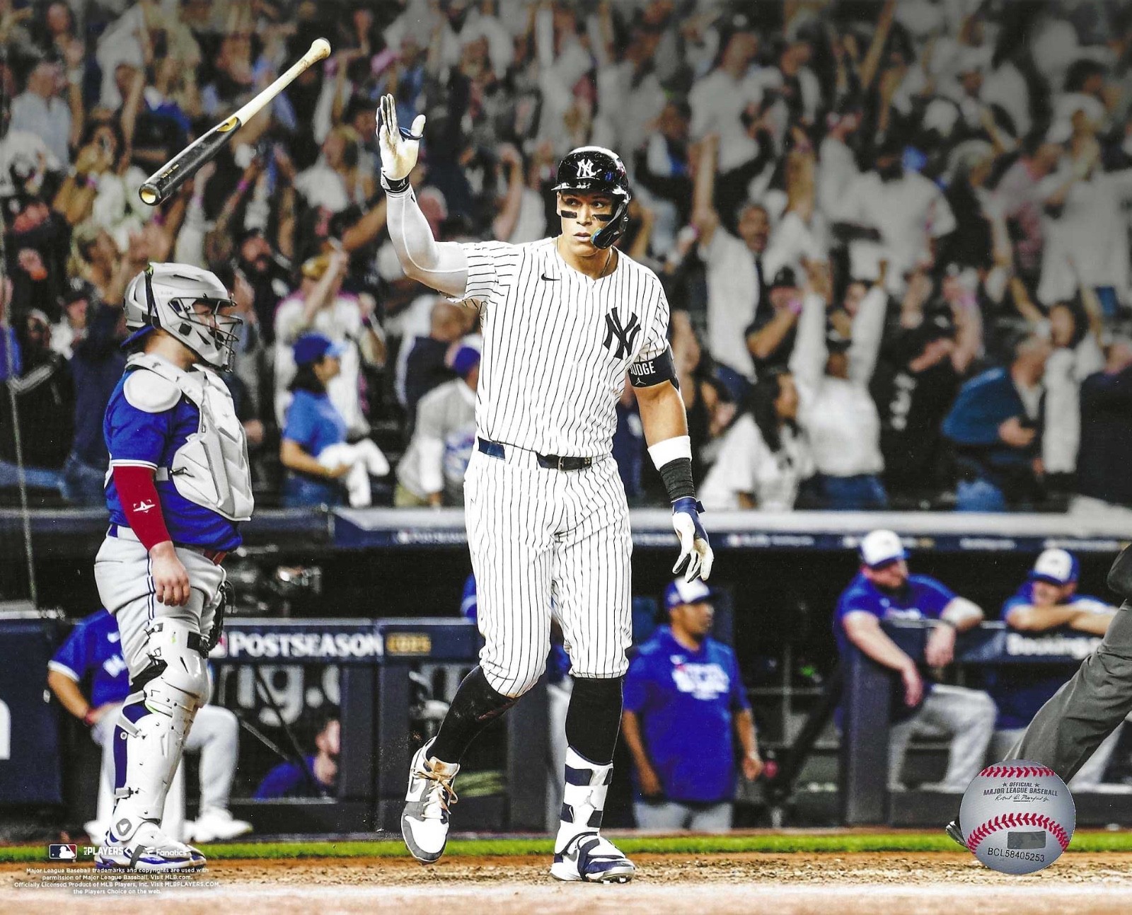 Aaron Judge Yankees 2025 AL MVP Bat Flip 8x10 Photo Poster