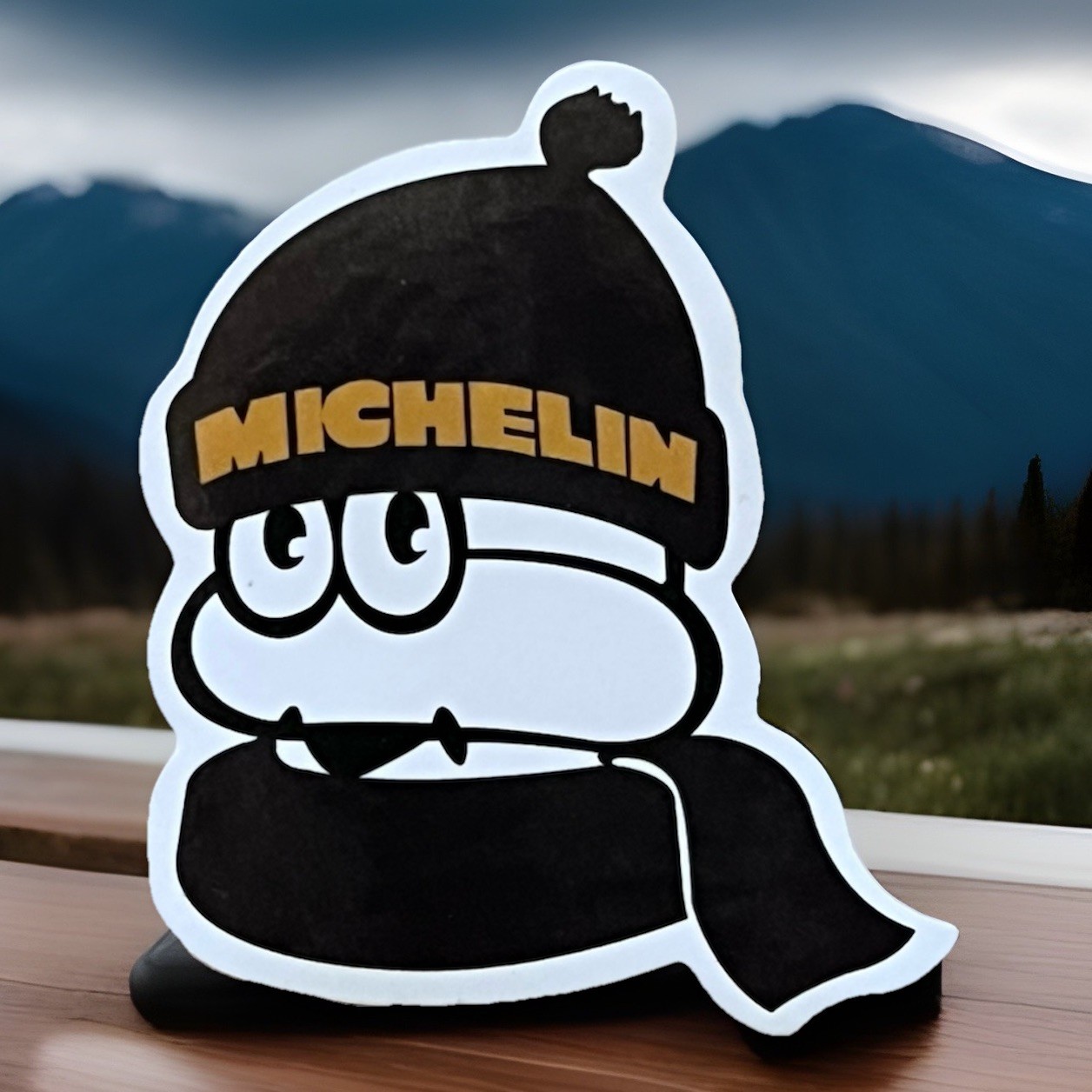 Michelin Man Sticker  *Glossy*Size: 2.5”X2”inch Free Ship W/Tracking