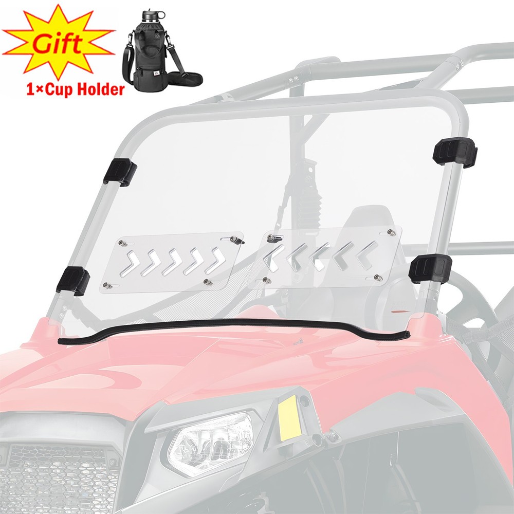 UTV Vented Front Windshield for Polaris RZR 570 800/S 800/4 800/XP 900 2008-2014