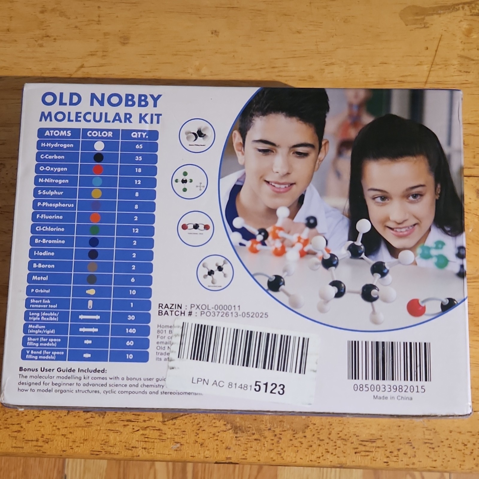 Old Nobby Molecular Kit, 425-Piece Science Set, Ages 8+ (PXOL-000011)