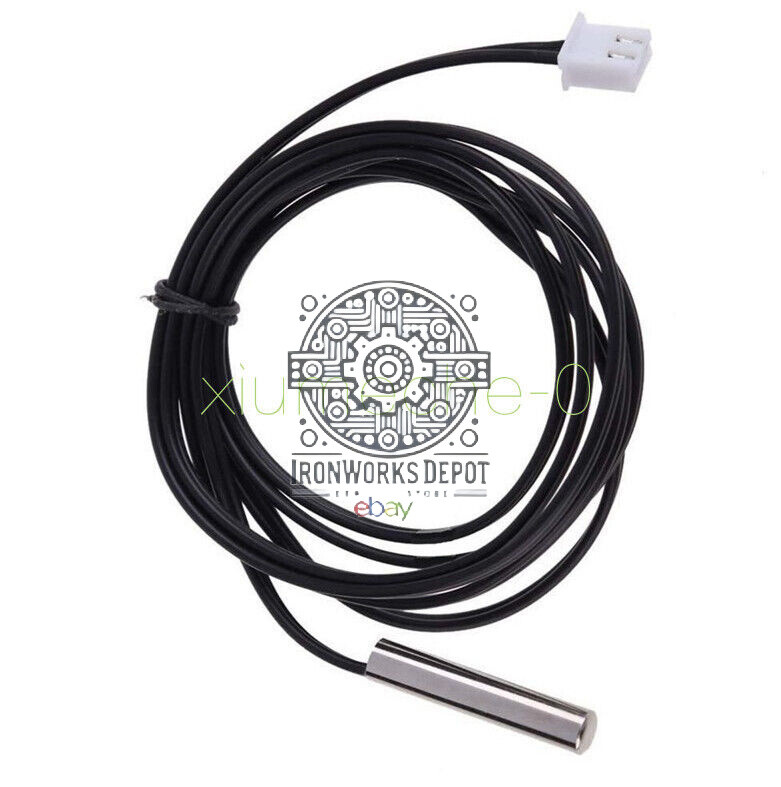 2PCS 1m NTC Thermistor accuracy temperatur​e sensor 10K 1% 3950 Waterproof Probe