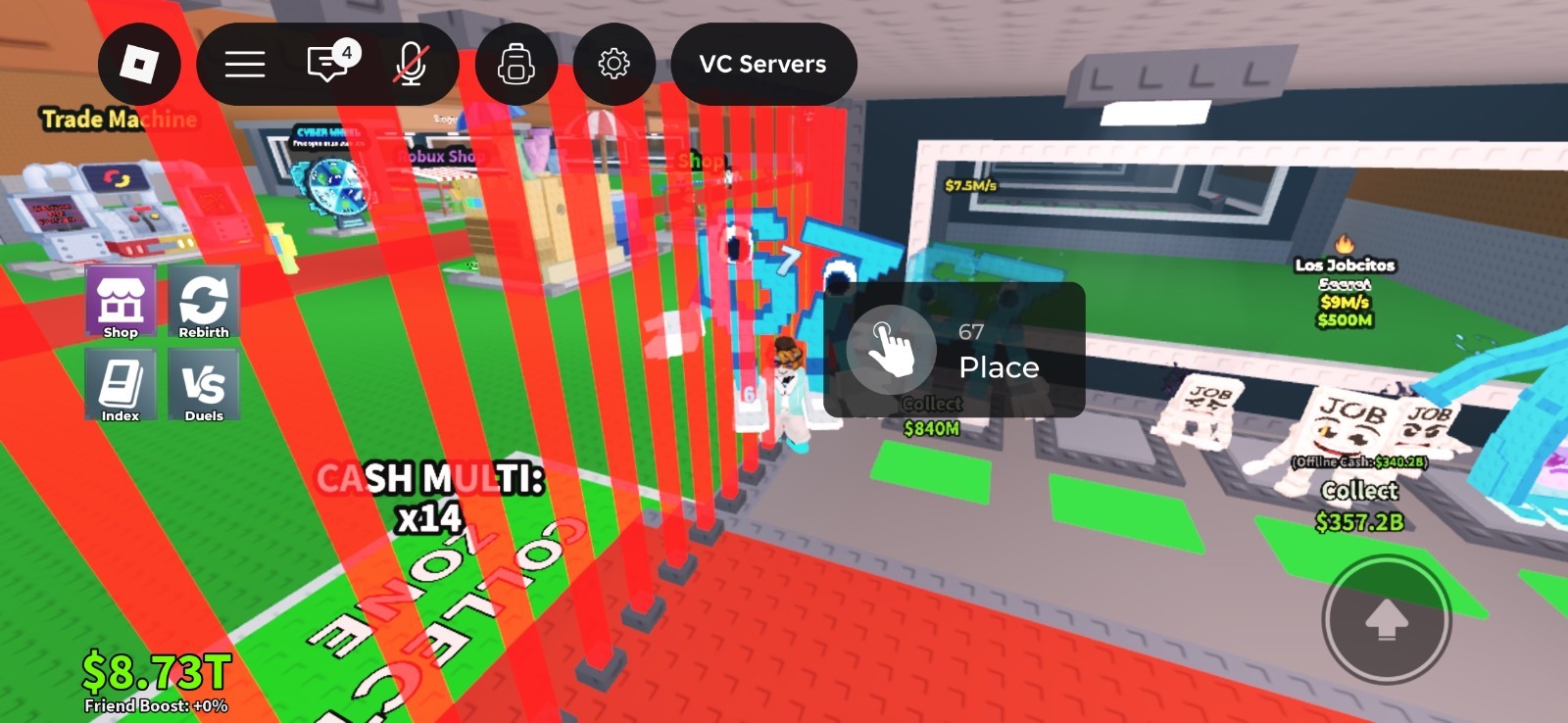 Roblox VC Servers Cash Multi x14 Generation 67 Game Item Asset ID 6