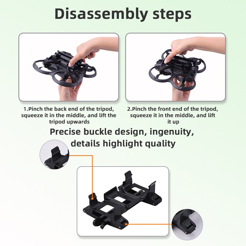 Foldable Sled Landing Gear Landing Protector Bracket Accessory For DJI AVATA 2