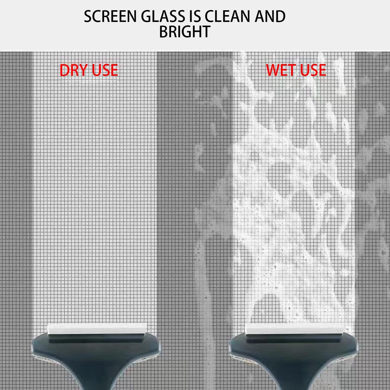 Multifunctional Glass Cleaner Screen Brush Double Sided Window Cleaning Tool