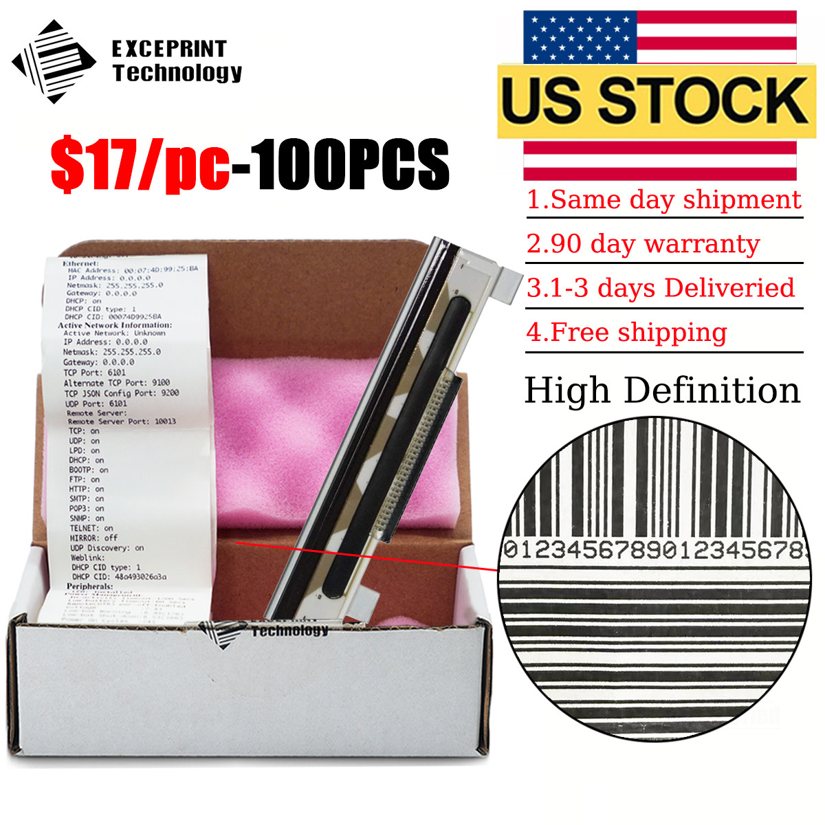 ✅ Printhead for IBM SureMark 4610-2NR 4610-2CR 203dpi 44D0189 - Qty Option ✅