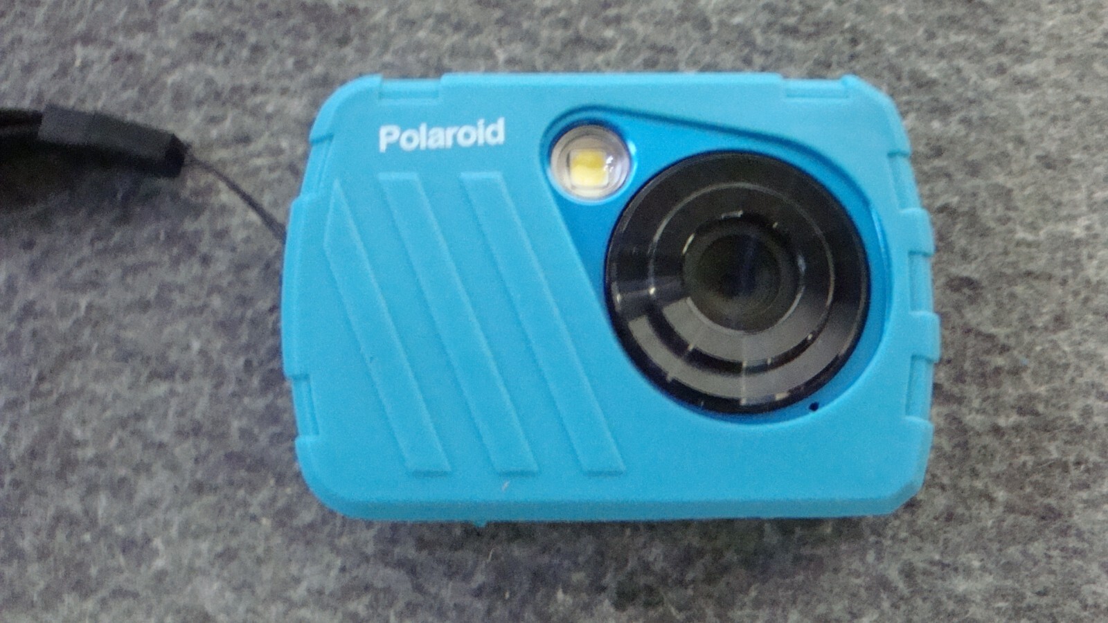 Polaroid ISO48  Digital Waterproof Camera Tested & Working Blue no card/adapter