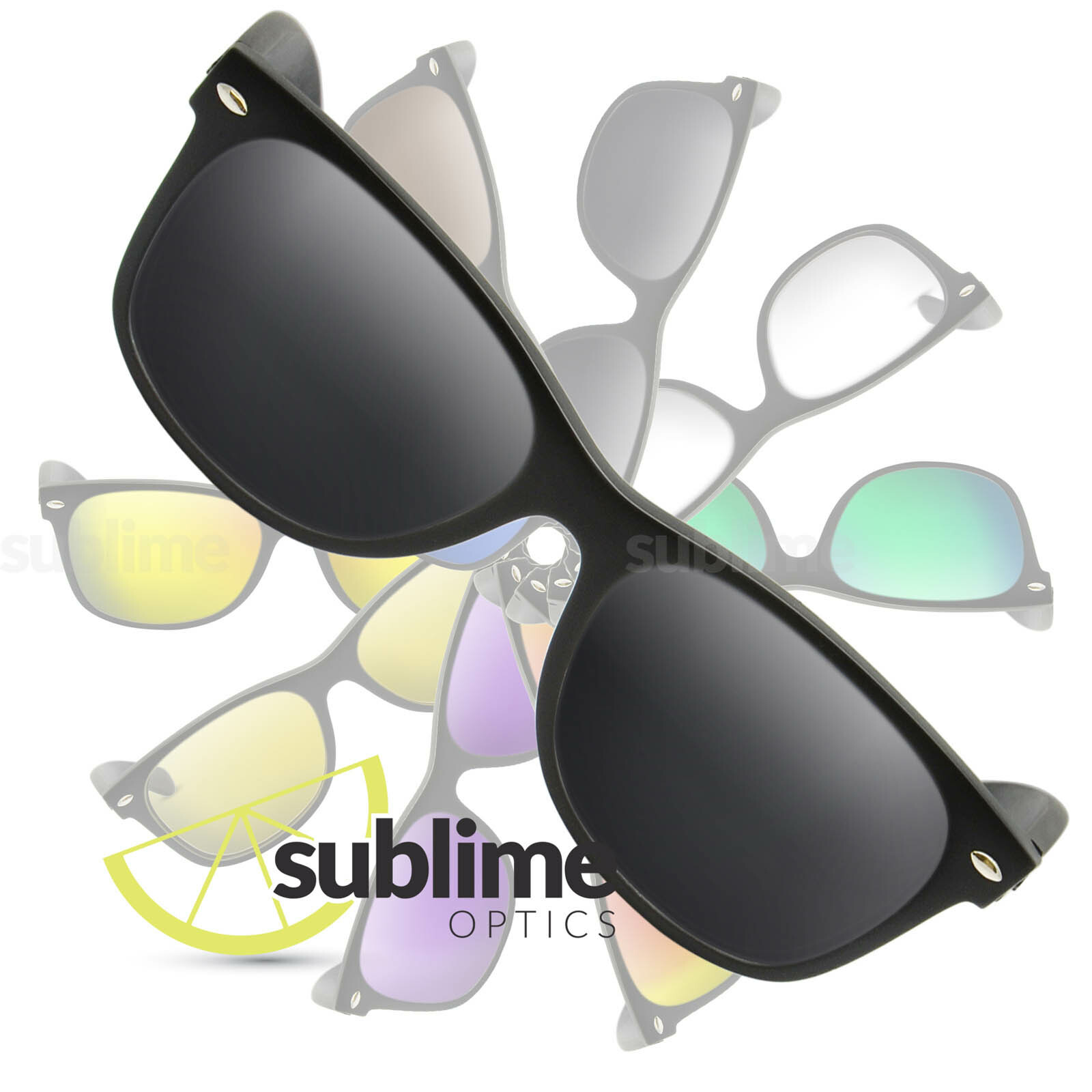 POLARIZED Black Replacement Lenses For Ray Ban RB2132 New Wayfarer 55mm