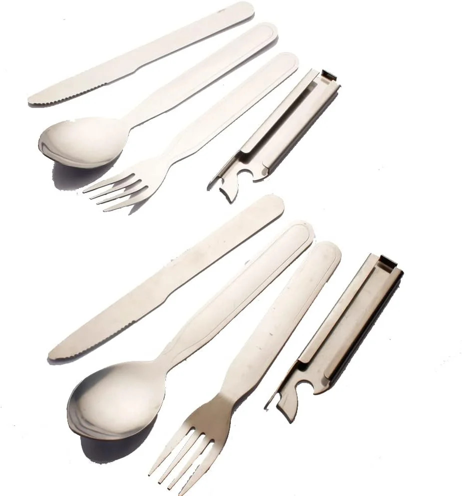2 Set Picnic Flatware Set, Cutlery Set Extra Strong Ultra Silverware Set, 3 Piec