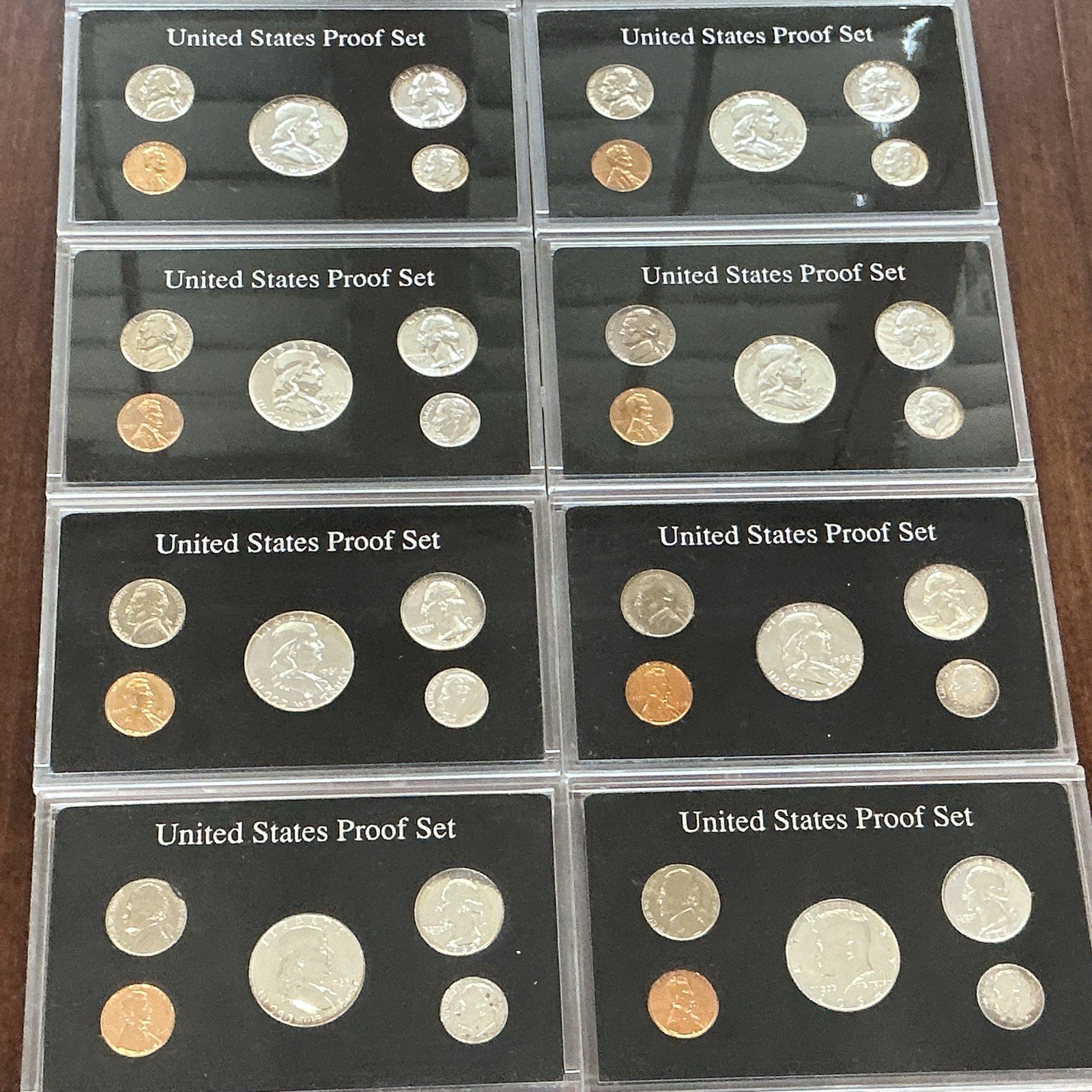 1957-1964 US Silver Proof Sets Lot of 8 Proof Sets 071026 50ark