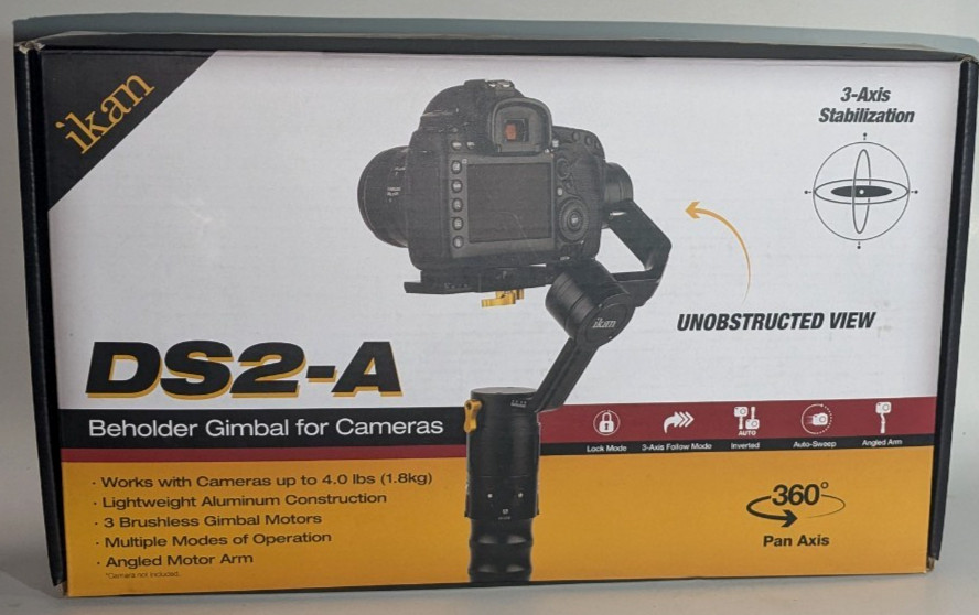 Ikan Beholder DS2-A 3 Axis Handheld Stabilizer Gimbal W/ Case