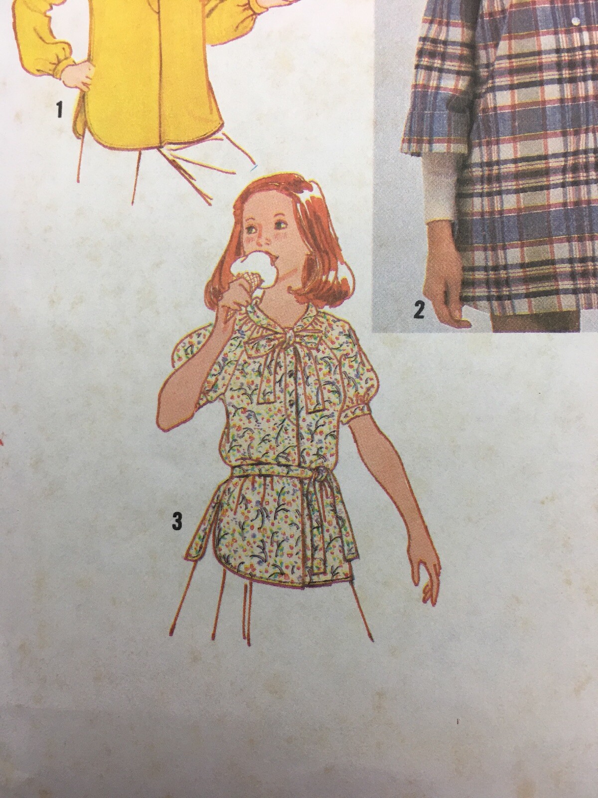 Simplicity Sewing Pattern 9087 Girls Size 7 8 Pullover Tunic and Tie Belt Top