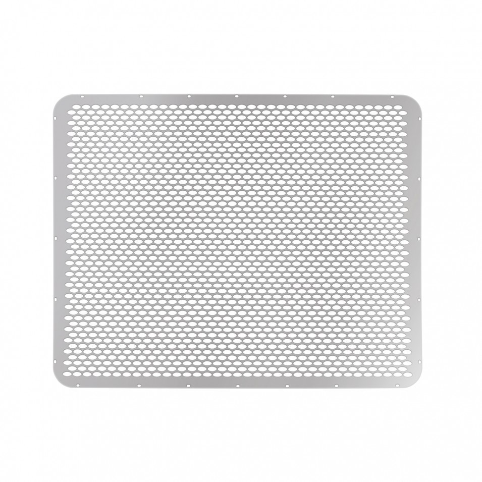 Grille Mesh f/ Peterbilt 378/379 Short Hood-304 Stainless-Alternating Oval Holes