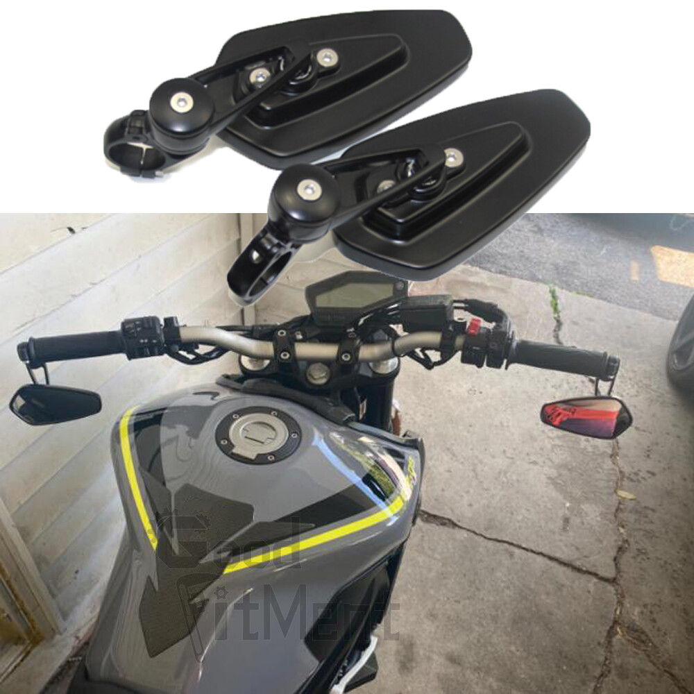For Yamaha FZ-09 FZ-07 FZ6R FZ6N FZ8 Motorcycle 7/8" Handle Bar End Side Mirrors