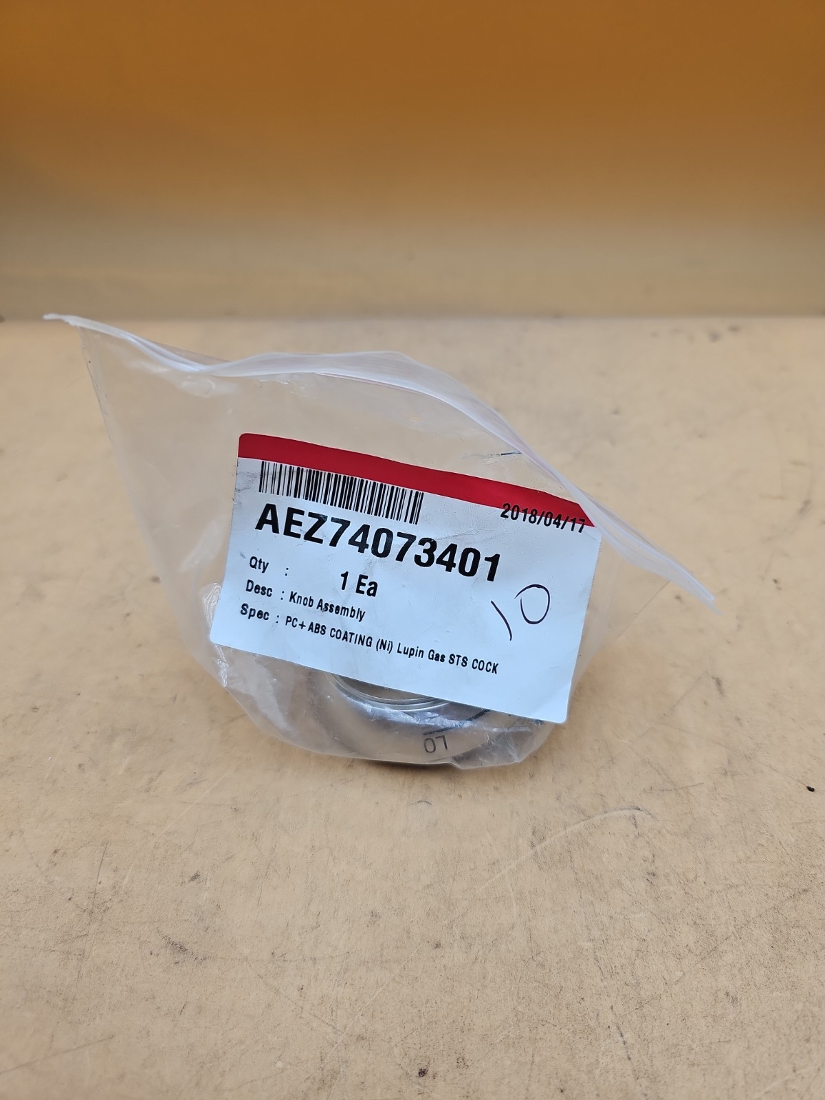 LG AEZ74073401 OEM Gas Burner Control Knob. A4