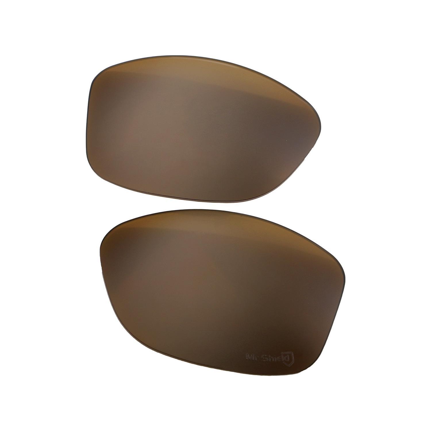 Walleva Brown Mr.Shield Polarized Replacement Lenses for Oakley Cohort