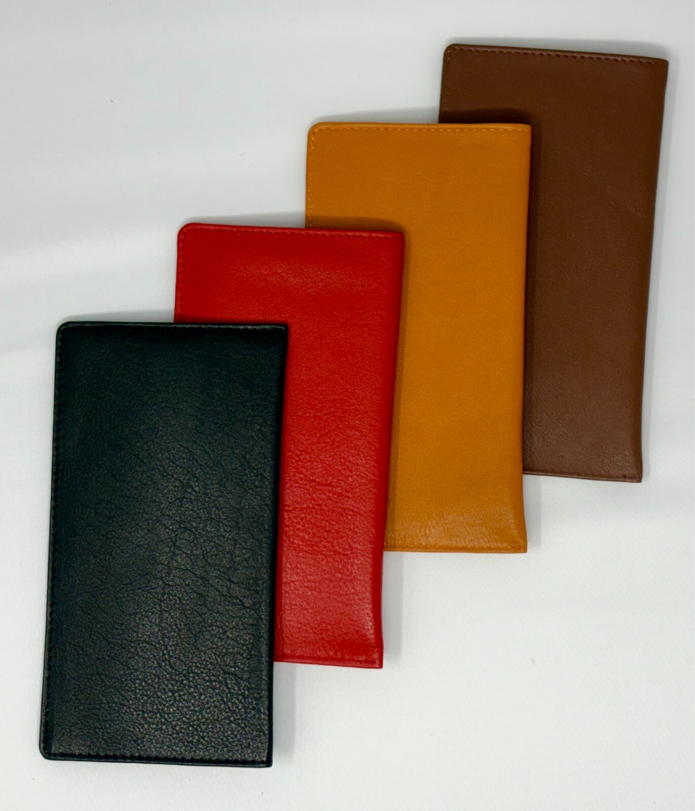 Standard size quality Nappa Leather Eyeglass / Glasses slip case - Various