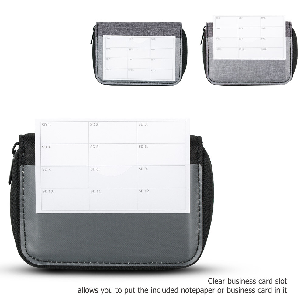 Camera Carrying Memory Card Case Holder Protector for 24 SD and 4 XQD CF Cards