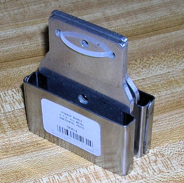 Pair Blevins BUCKLES for Western Saddle 2 1/2" Stirrup Straps_2 Horizontal Posts