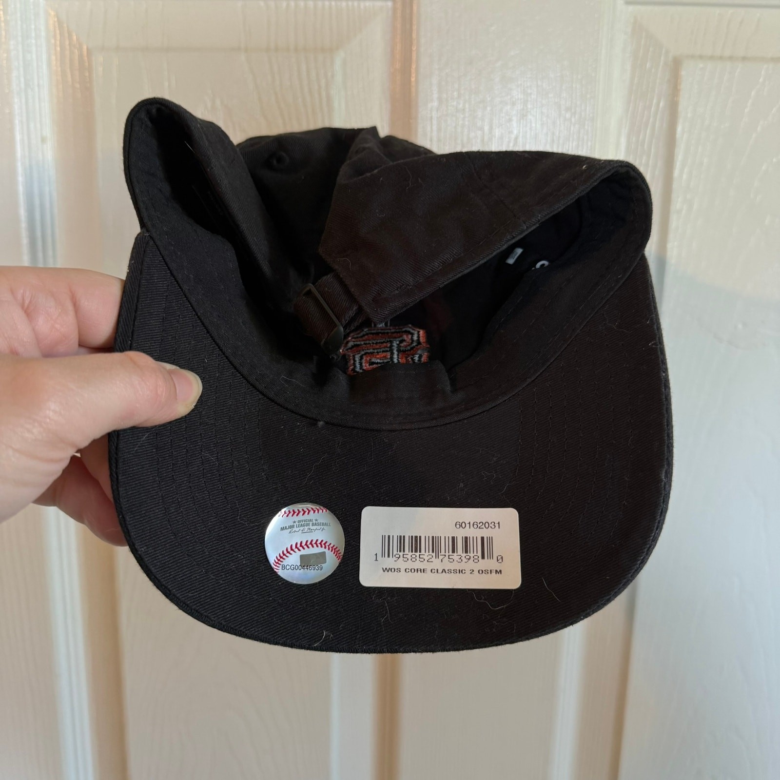 NWT SF Giants New Era 9Twenty Womens Adjustable Hat Black