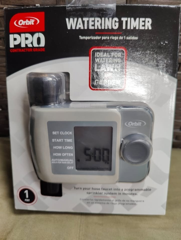 BRAND NEW Orbit Pro Contractor Grade 1-Port Watering Timer WITH a large digital