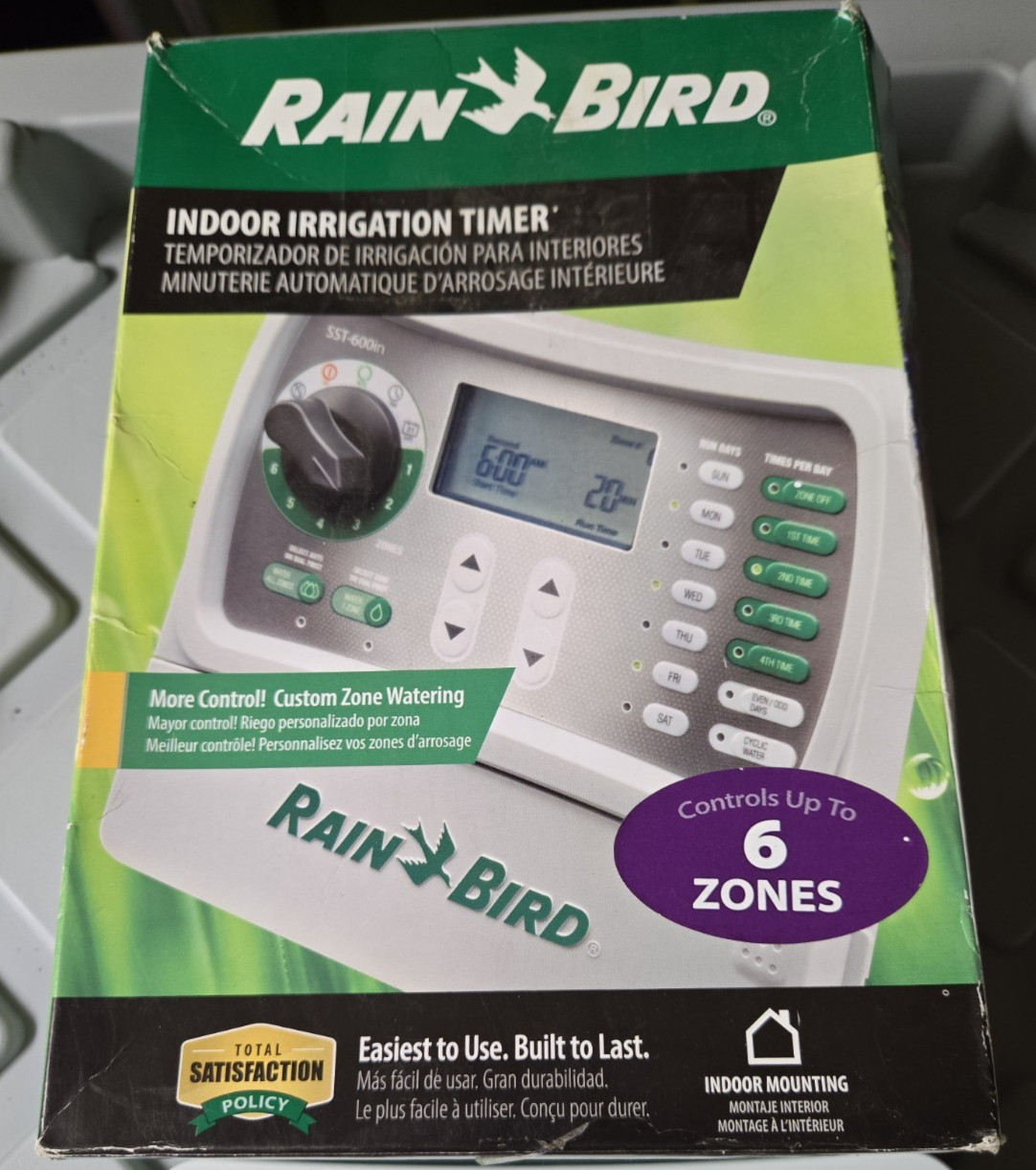 Rainbird 6 Zone Indoor Irrigation Timer Model SST New