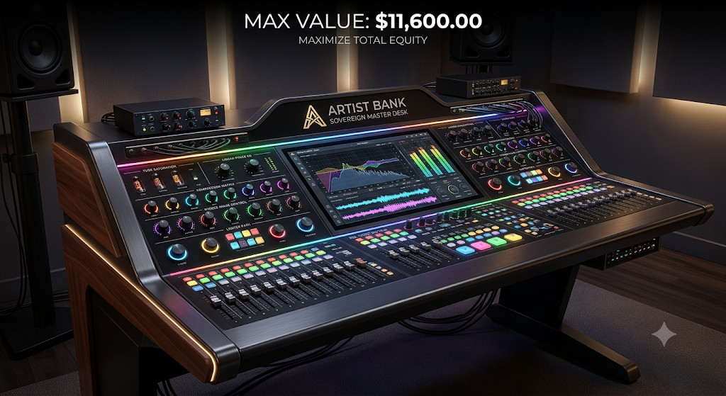The Sovereign Master Desk Digital Mastering Console GUI - Artist Bank - NEW