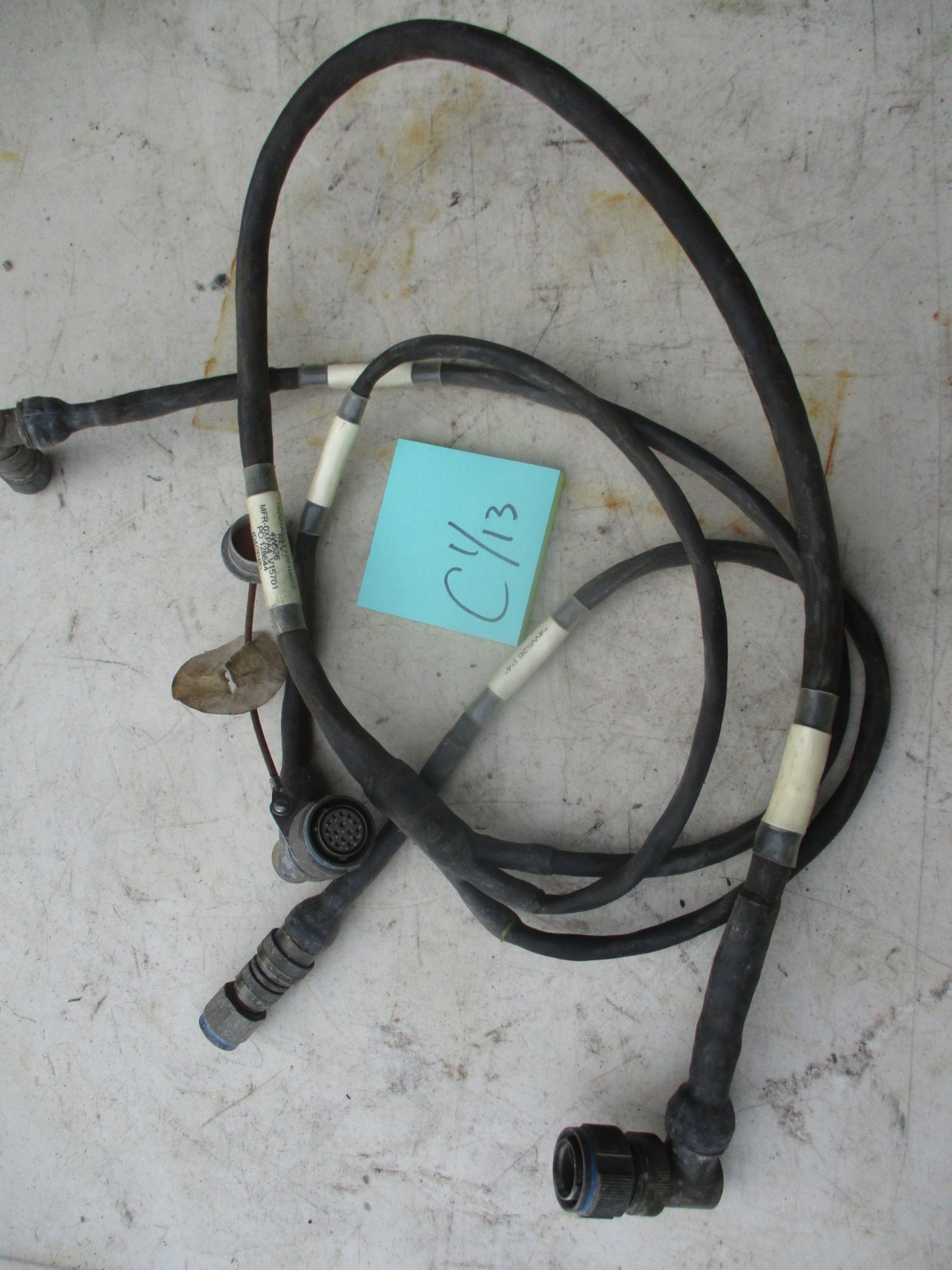 Used Cable, 19207-12510803, pcc: C60 & irv; isn: tgpy, Military Application
