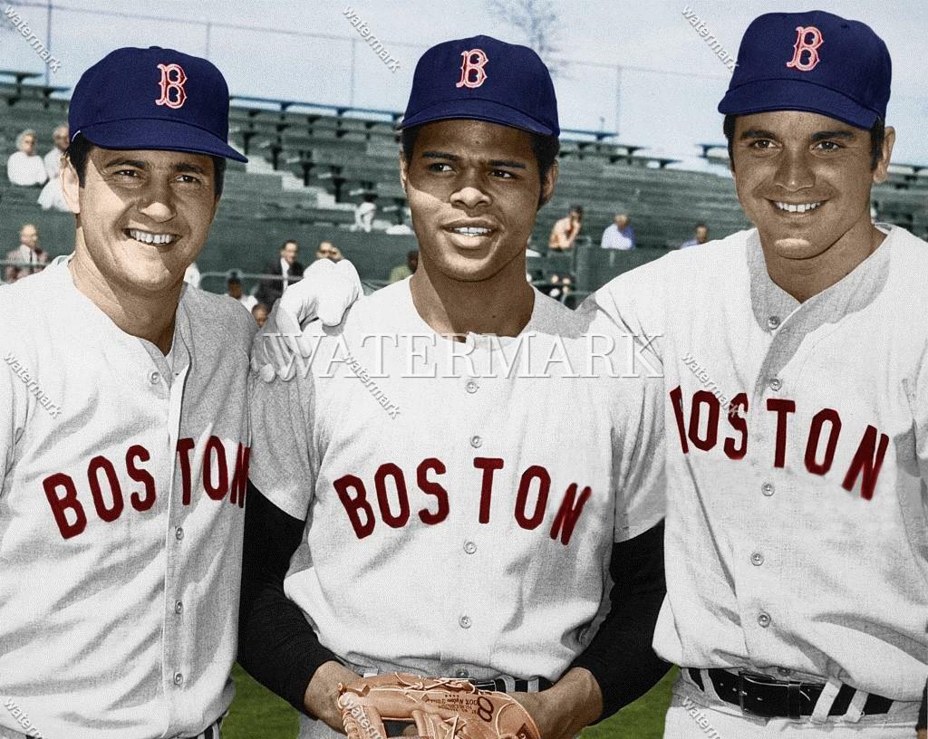 RV246 Carl Yastrzemski Reggie Smith - Tony Red 8x10 11x14 16x20 Colorized Photo