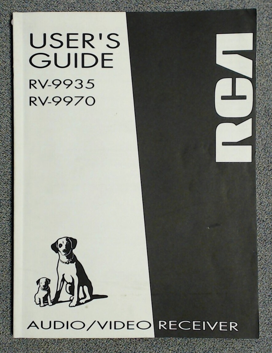 RCA RV-9935 RV-9970  Audio/Video Receiver Users Guide Manual