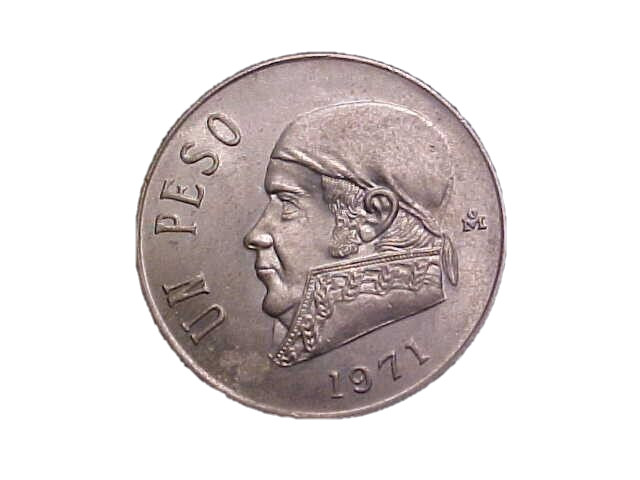 1971 Mexico 1 Peso KM# 460 - Very Nice High Grade Collector Coin!-c2114xux