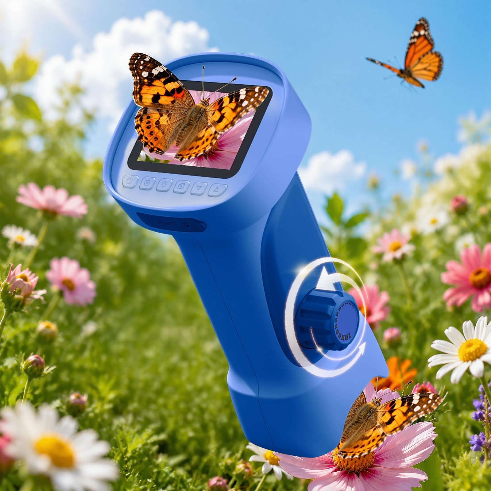 1000X Handheld Digital Microscope for Kids with 2.4" IPS Screen | Portable...