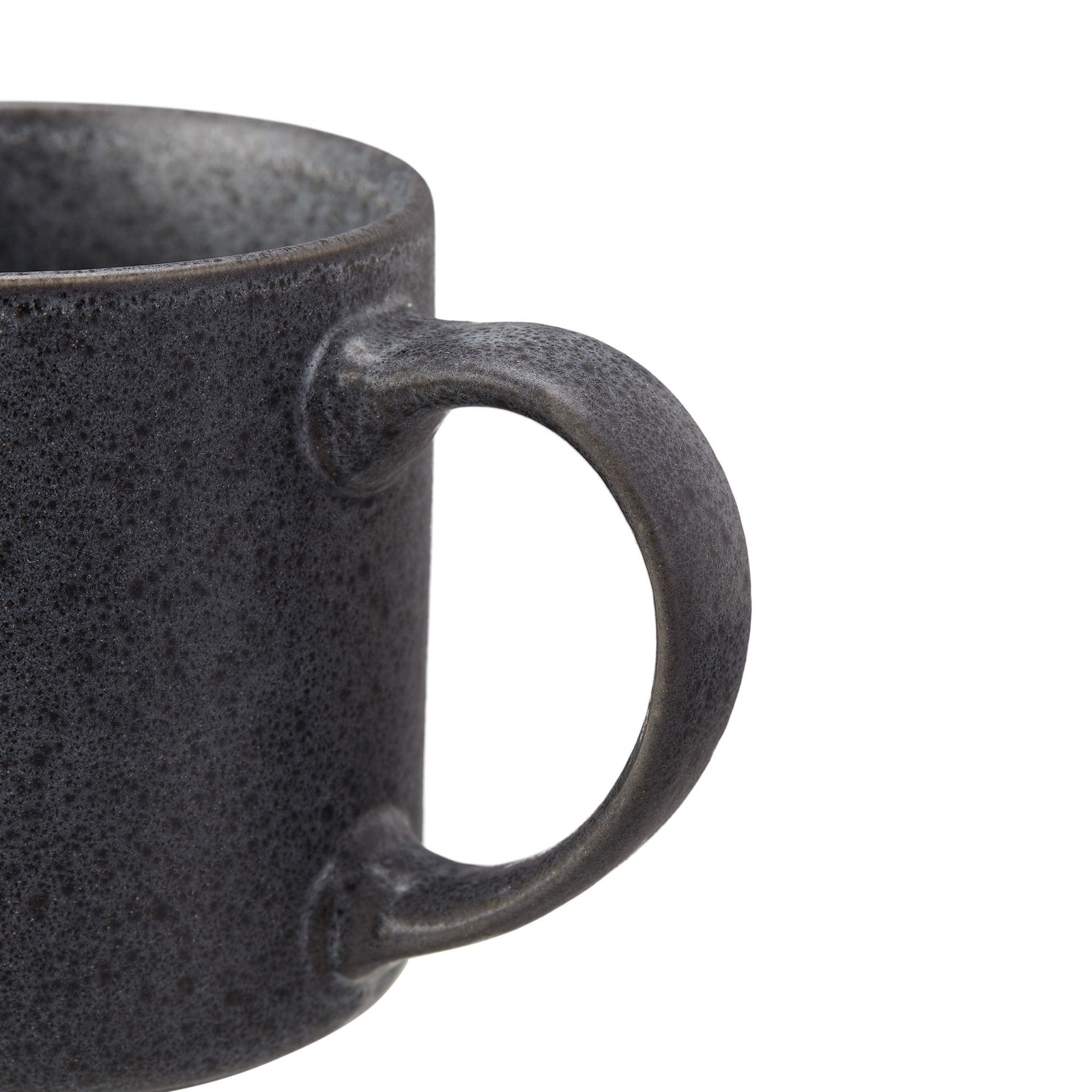 Anderson Dark Gray Stoneware Modern Mug