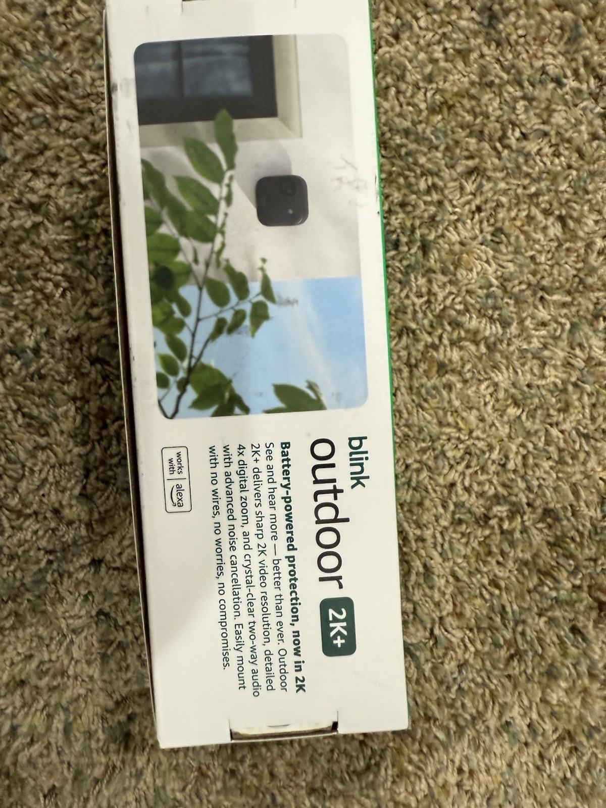 Blink Outdoor 2K+ Wireless Smart Security Camera 2Cam Black Battery Sync Module