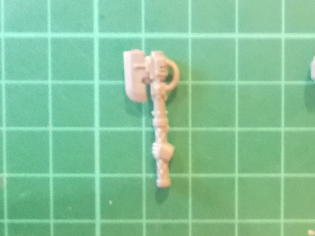 Warhammer 40K - Space Marine Devastator squad Power axe - 40k bits