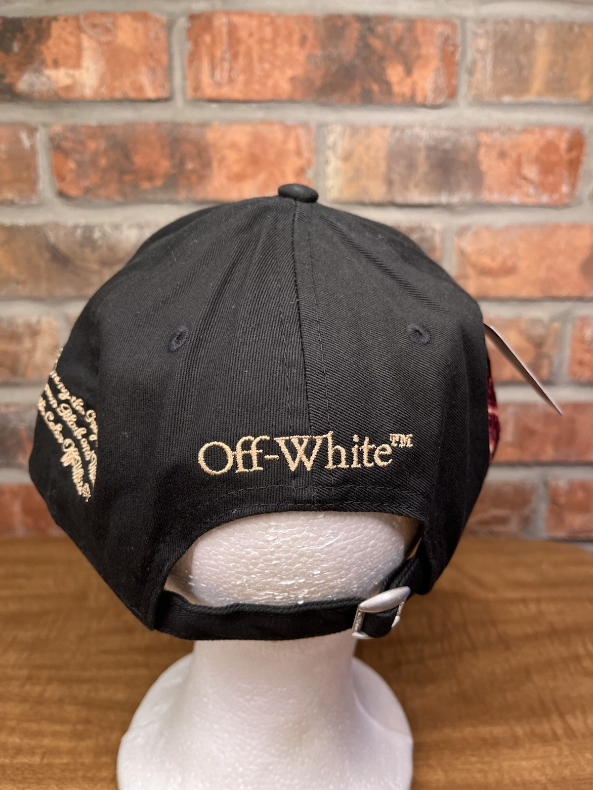 NEW ERA x Off White x AC Milan 2024 9Forty Black/Red Logo 125th Anniversary Hat