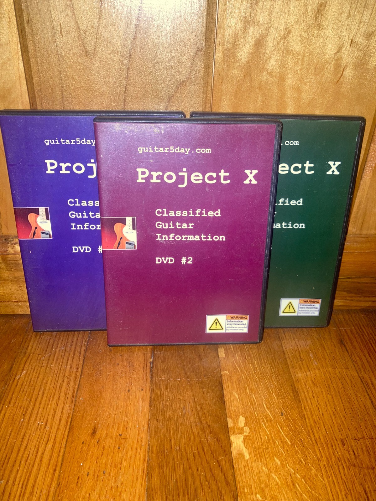 Project X Guitar Learning System - 3 DVD Set - Secrets to Learning Guitar New
