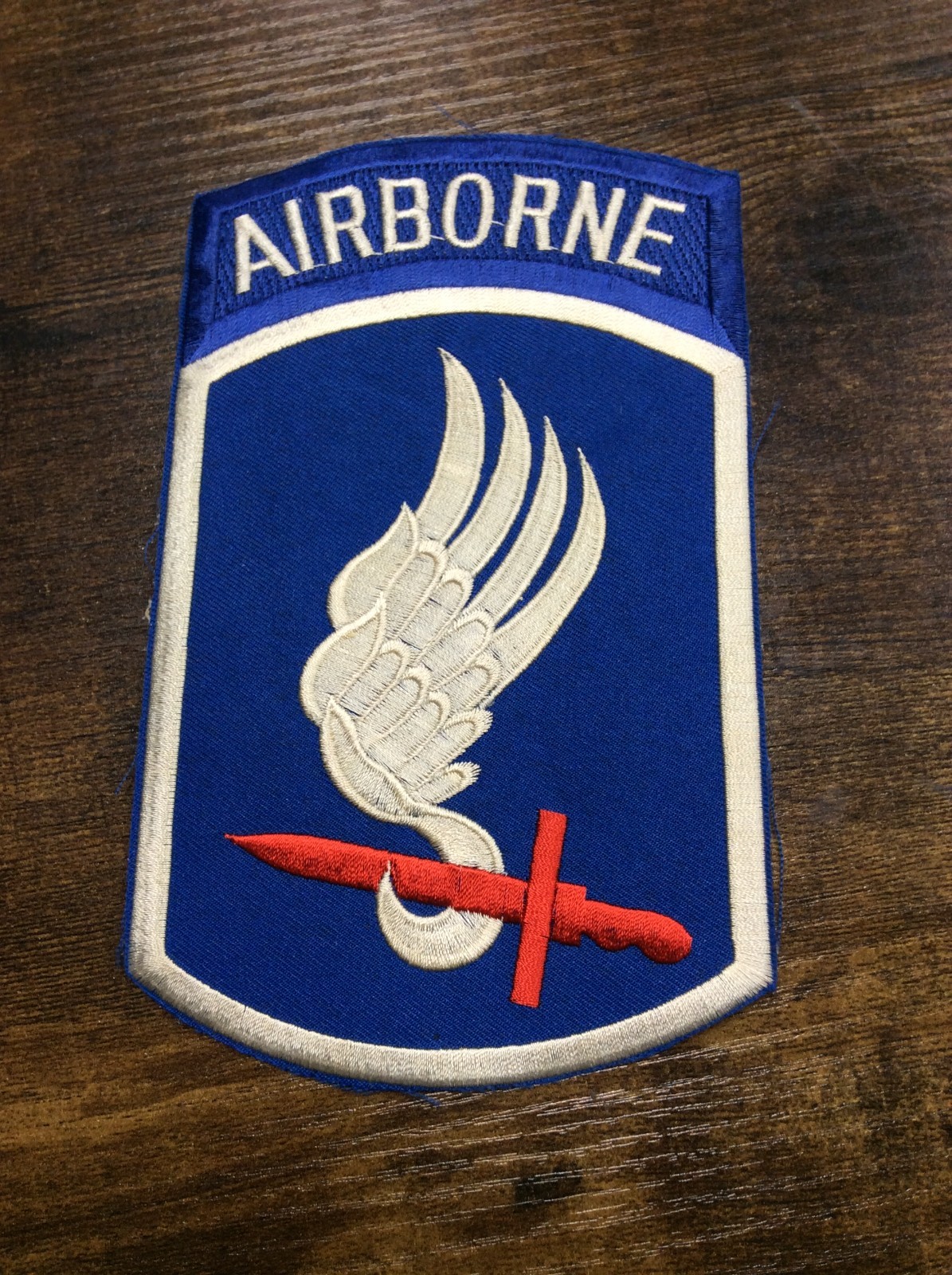 173rd AIRBORNE BRIGADE MILITARY PATCH SEW-ON EMBROIDERED PATCH 7 X 4.5"