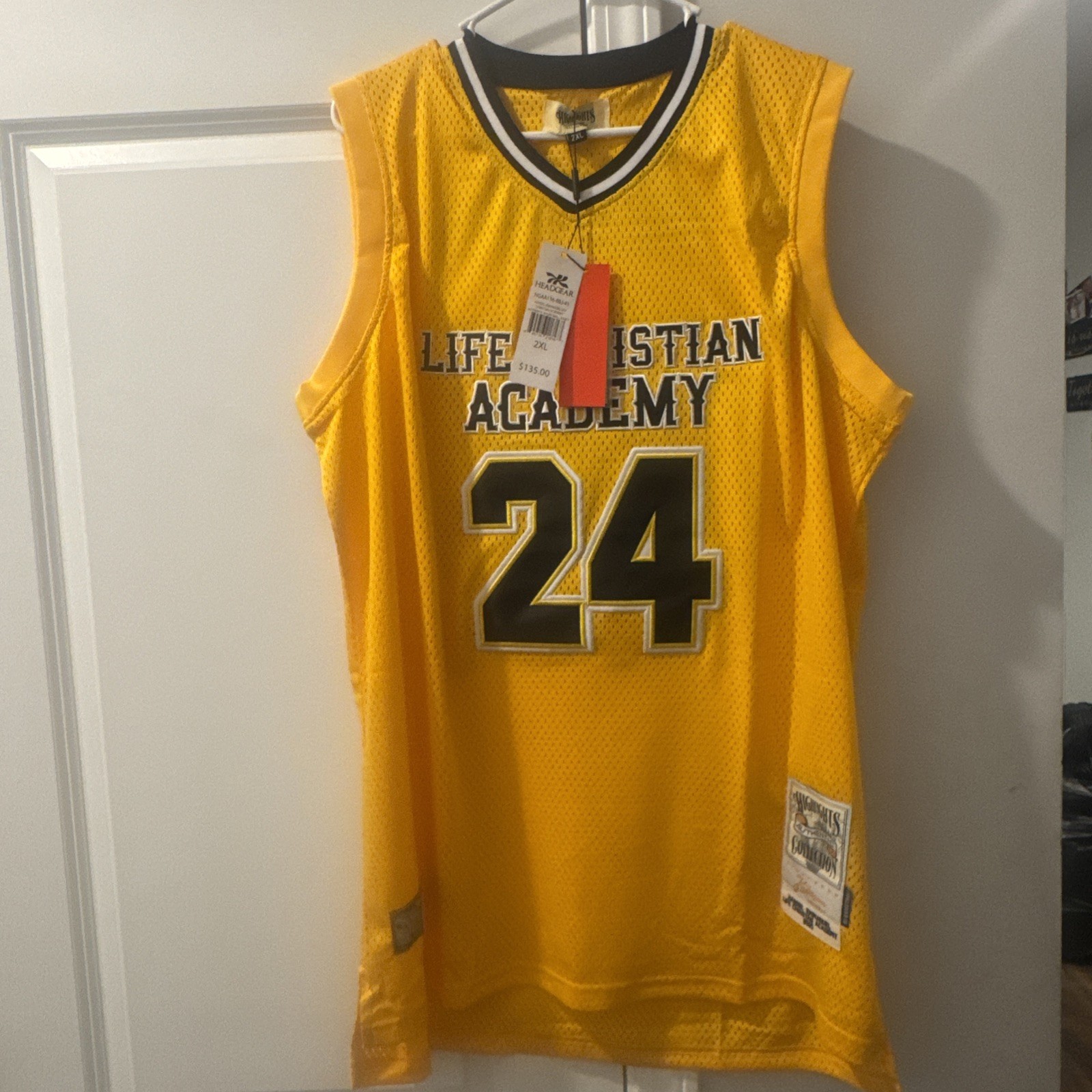 Hansel Emmanuel Men's Headgear Classics High School Jersey Size 2XL, Yellow