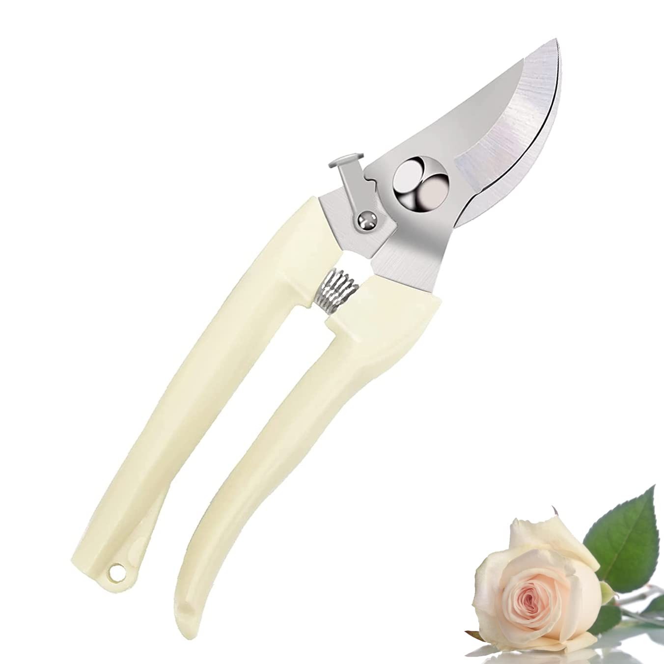 Leize Pruning Shears, Gardening Hand Pruner, Floral Strong Creama